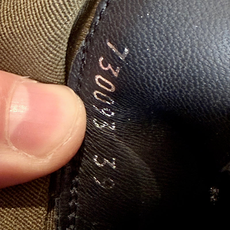 Stamps of Alexander McQueen Black Leather Khaki Tread Slick Chelsea Boots