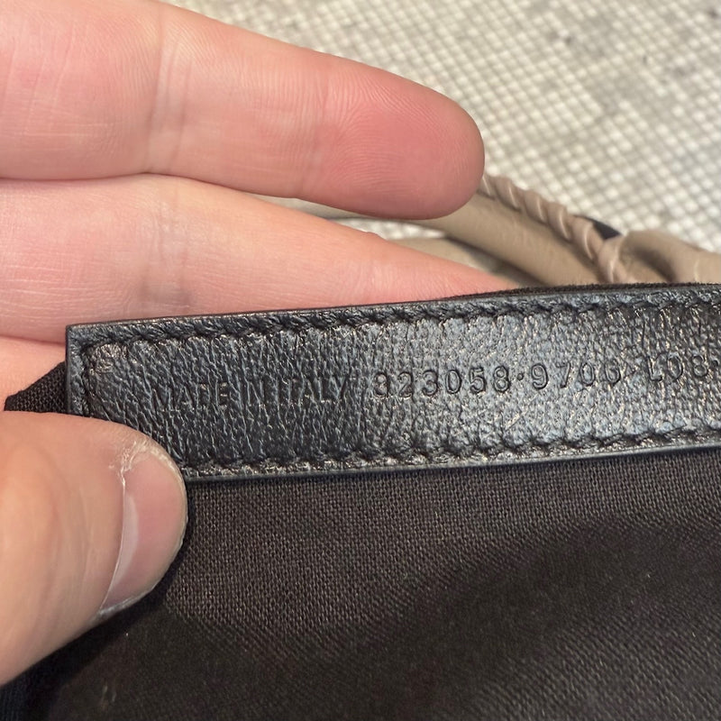 Balenciaga 2024 Beige Arena Leather Medium Le City Bag