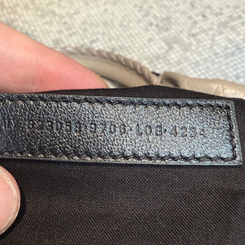 Balenciaga 2024 Beige Arena Leather Medium Le City Bag