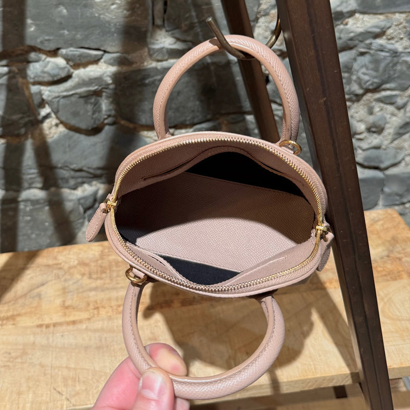 Interior of Balenciaga Dusty Pink Leather XXS Ville Handbag