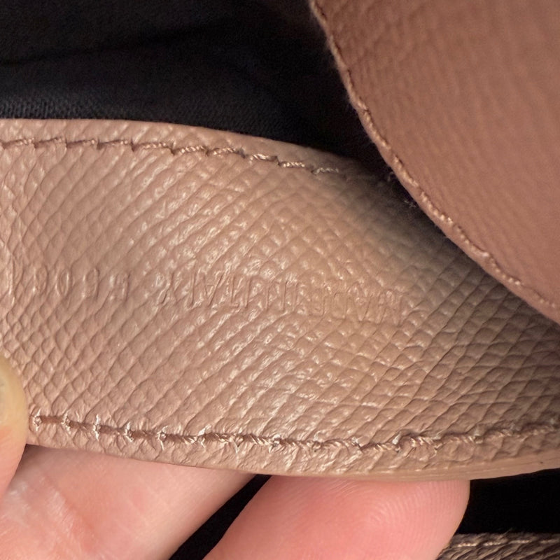 Stamps of Balenciaga Dusty Pink Leather XXS Ville Handbag