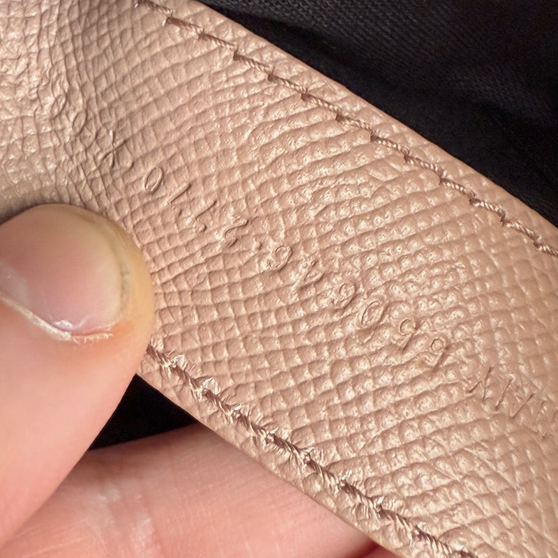 Stamps of Balenciaga Dusty Pink Leather XXS Ville Handbag