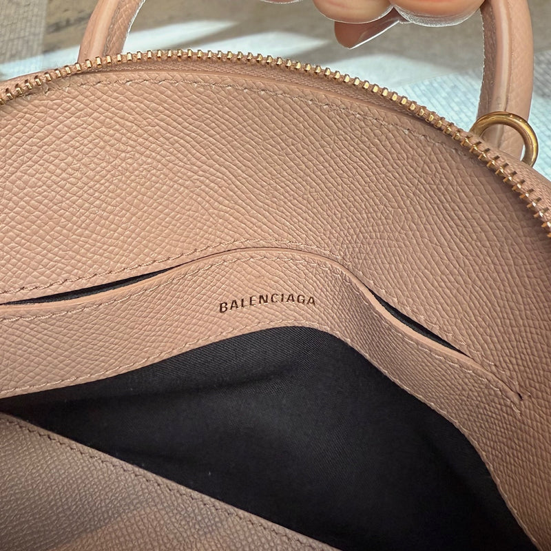 Interior of Balenciaga Dusty Pink Leather XXS Ville Handbag