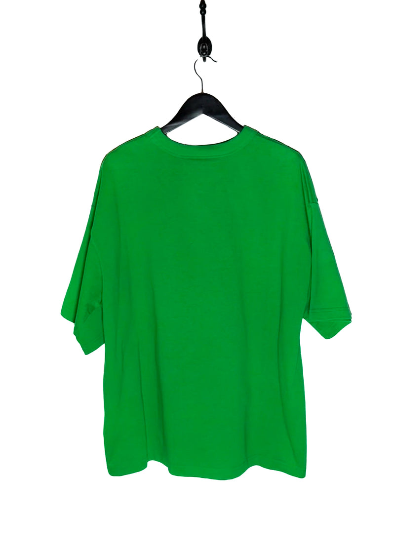 Back of Bottega Veneta Green Pocketed Oversized T-shirt