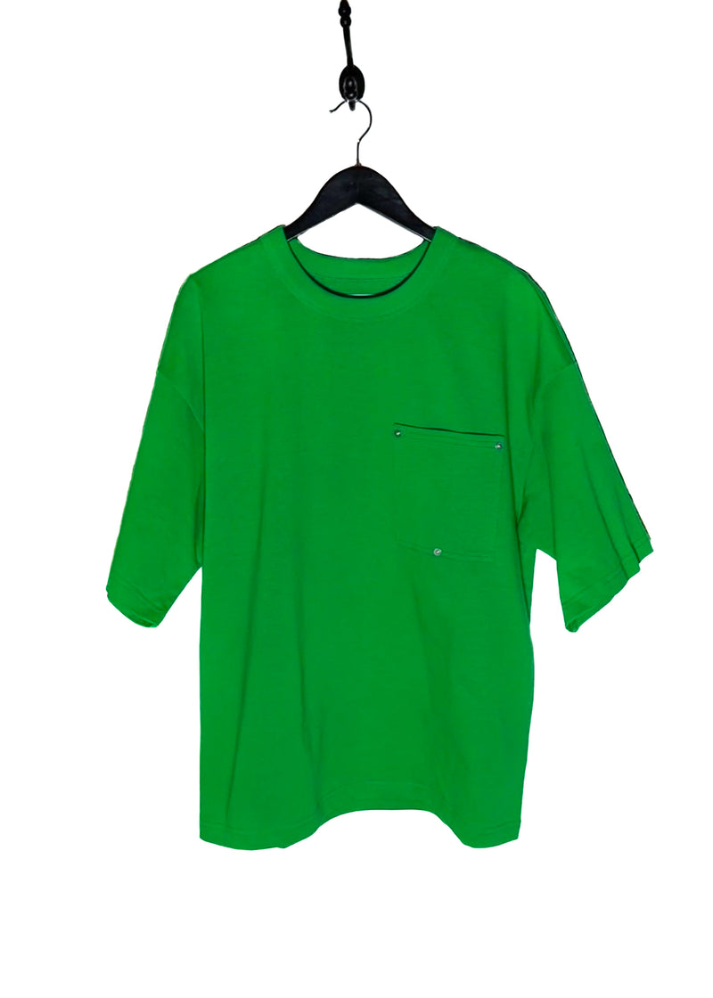 Main photo of Bottega Veneta Green Pocketed Oversized T-shirt