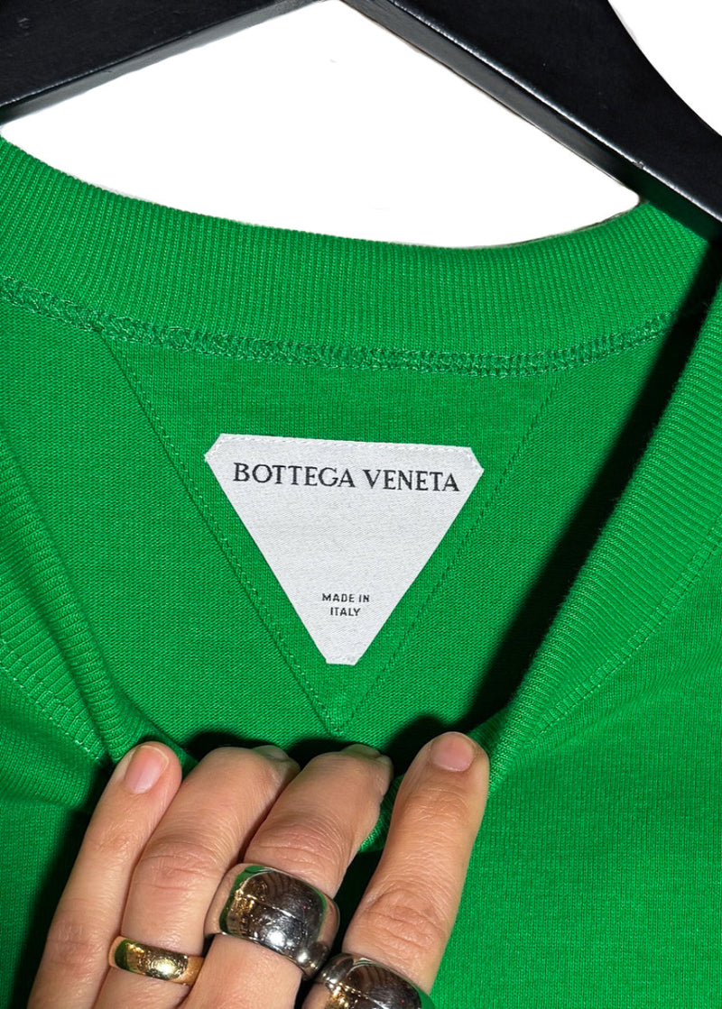 Brand label of Bottega Veneta Green Pocketed Oversized T-shirt