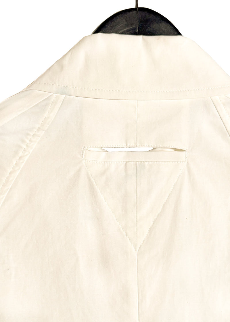 Bottega Veneta PF2020 Ivory Technical Coated Shirt Dress