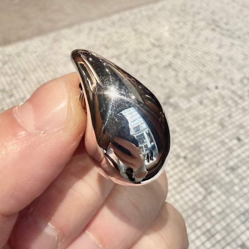 Bottega Veneta Silver Small Drop Earrings