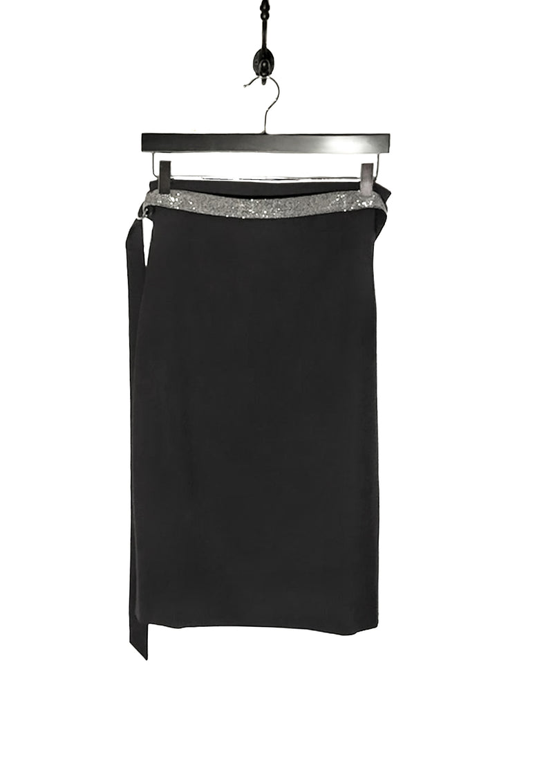 Main photo of Brunello Cuccinelli Monili Belted Black Skirt