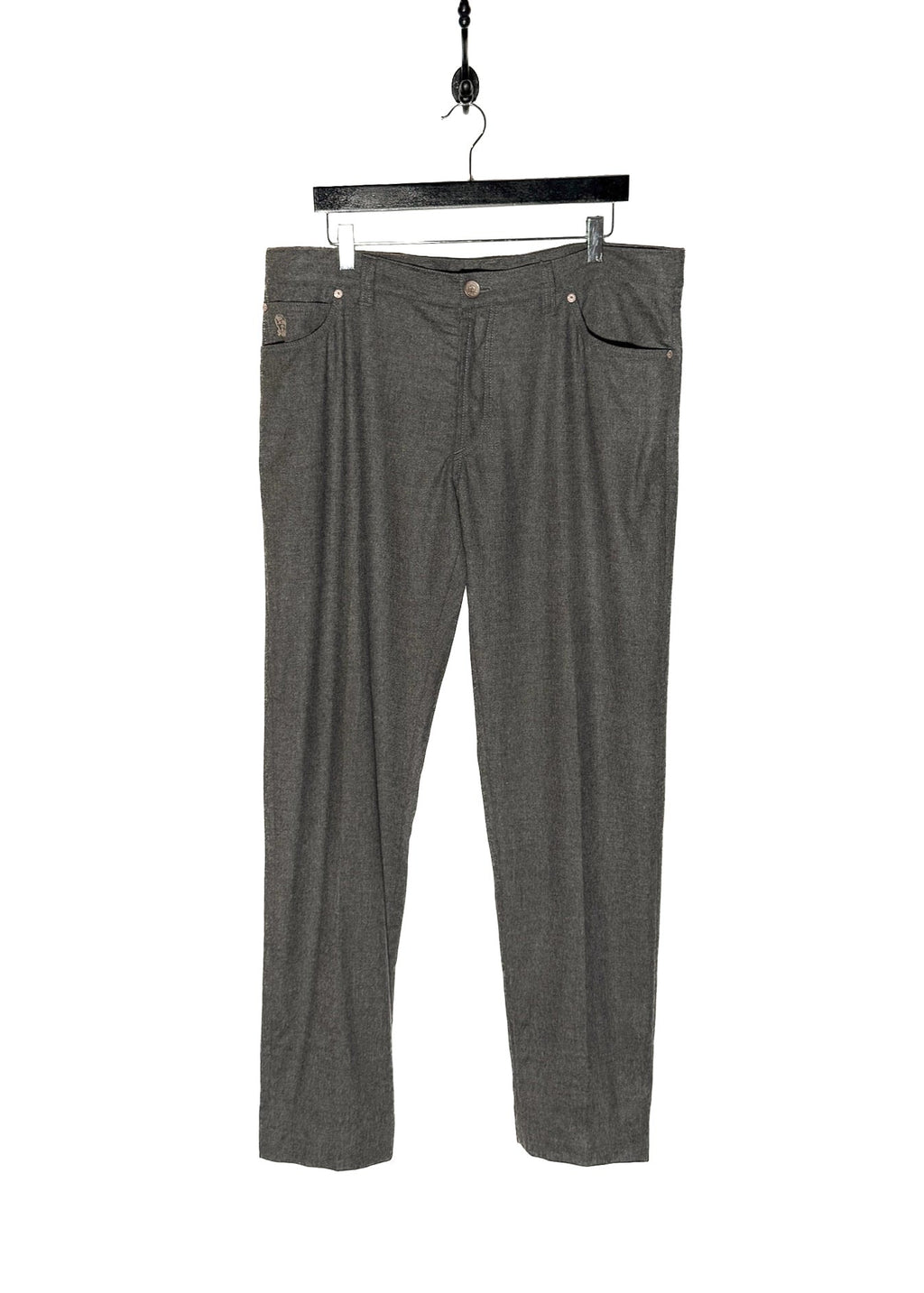 Main photo of Brunello Cucinelli Grey Wool Flannel Pants
