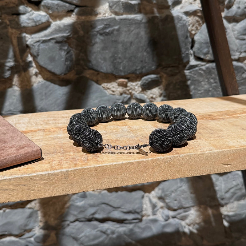 Closure of Brunello Cucinelli Precious Chunky Monili Beads Necklace