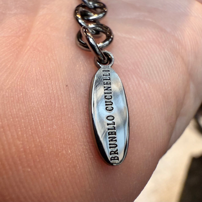 Engraved Brunello Cucinelli Precious Chunky Monili Beads Necklace