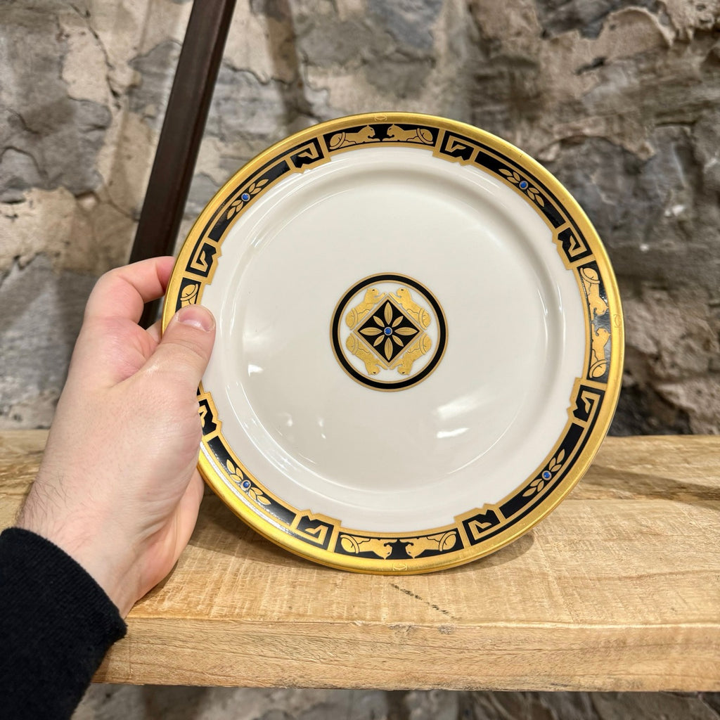 Cartier La Maison De L'Art Deco Panther Pattern Round Plate