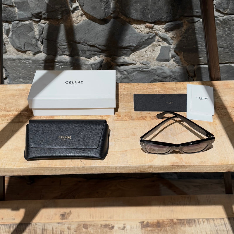 Packaging of Celine CL40041N Black Gradient Cateye Sunglasses