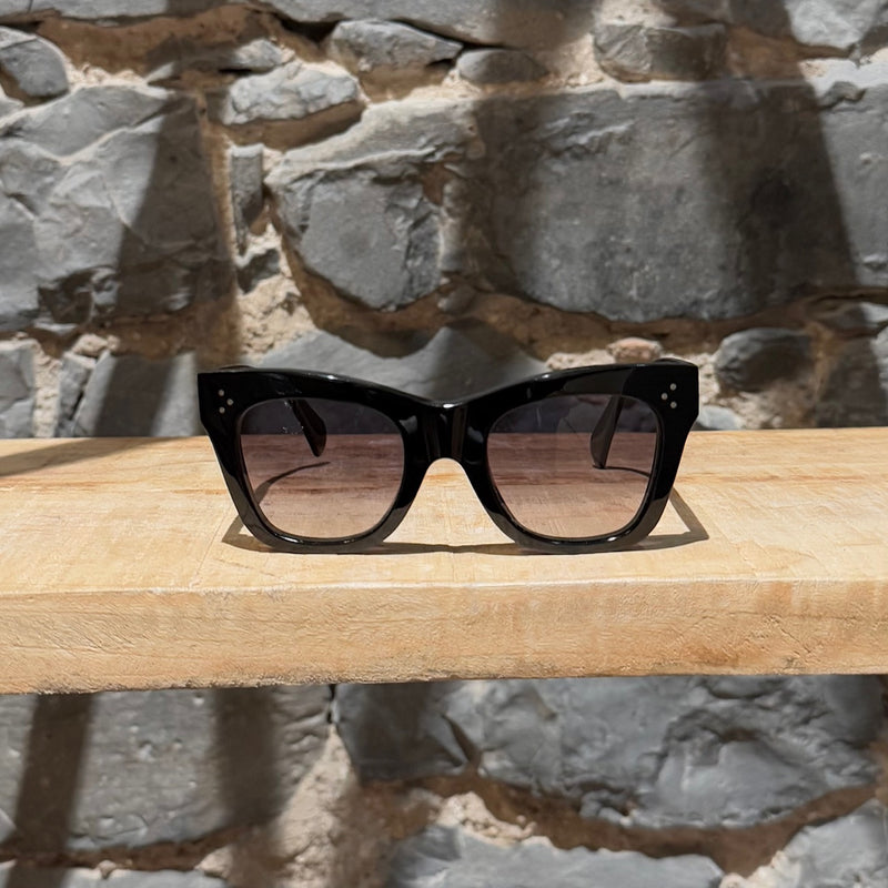 Front view of Celine CL40041N Black Gradient Cateye Sunglasses