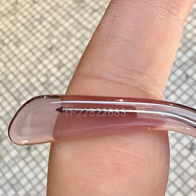 Celine CL402771 Pink Clear Rectangular Cat-Eye Sunglasses