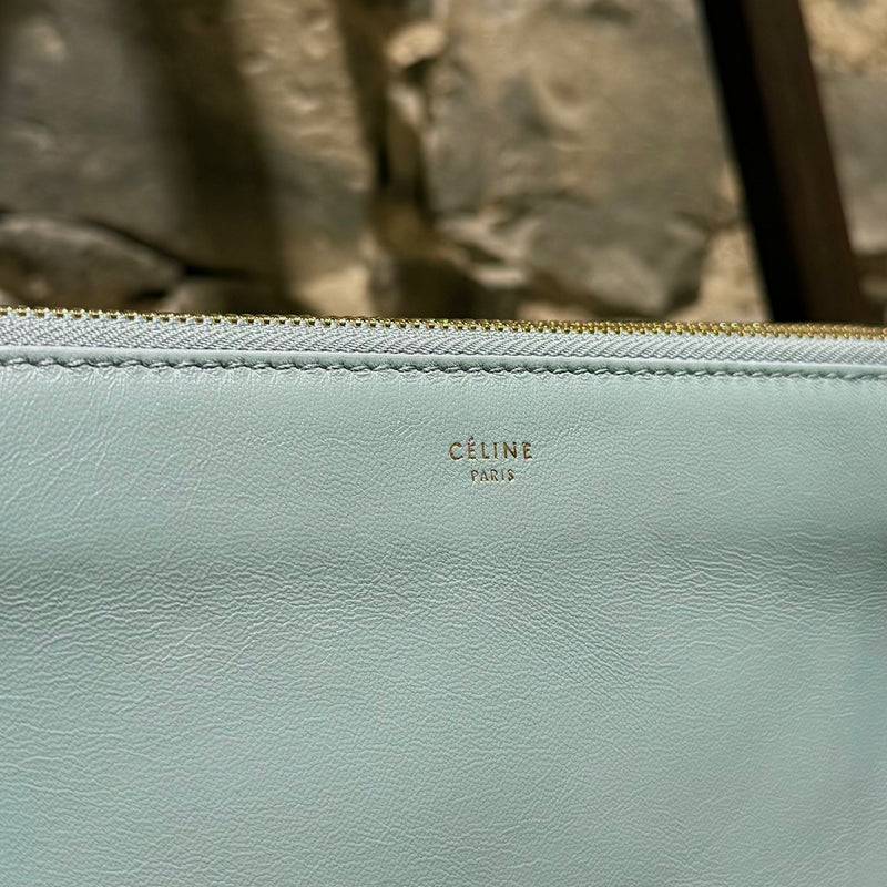 Brand stamp of Céline Light Blue Small Trio Crossbody Bag