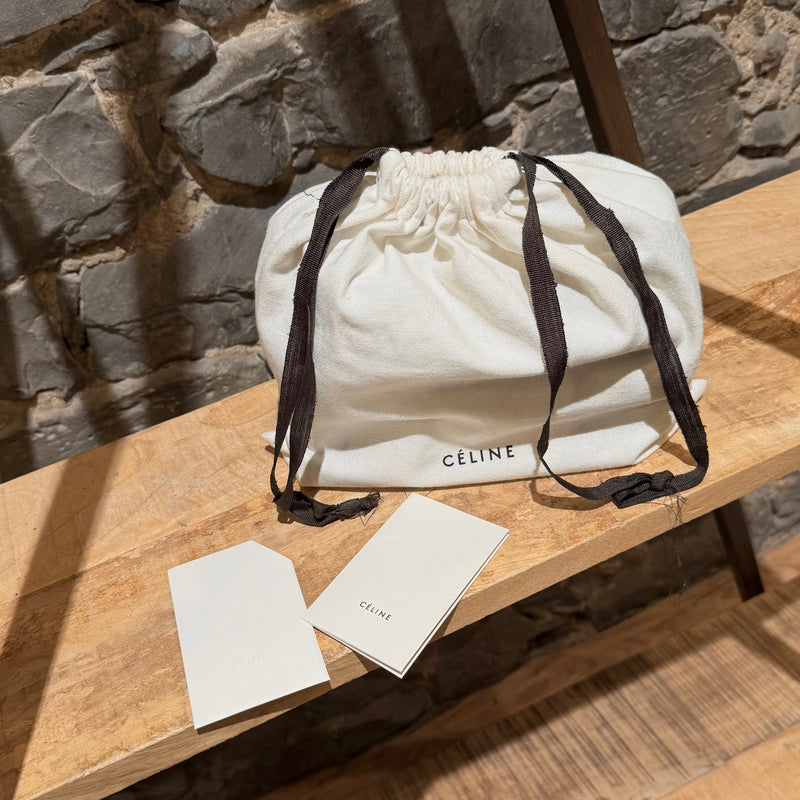 Branded Dustbag and documentation of Céline Light Blue Small Trio Crossbody Bag