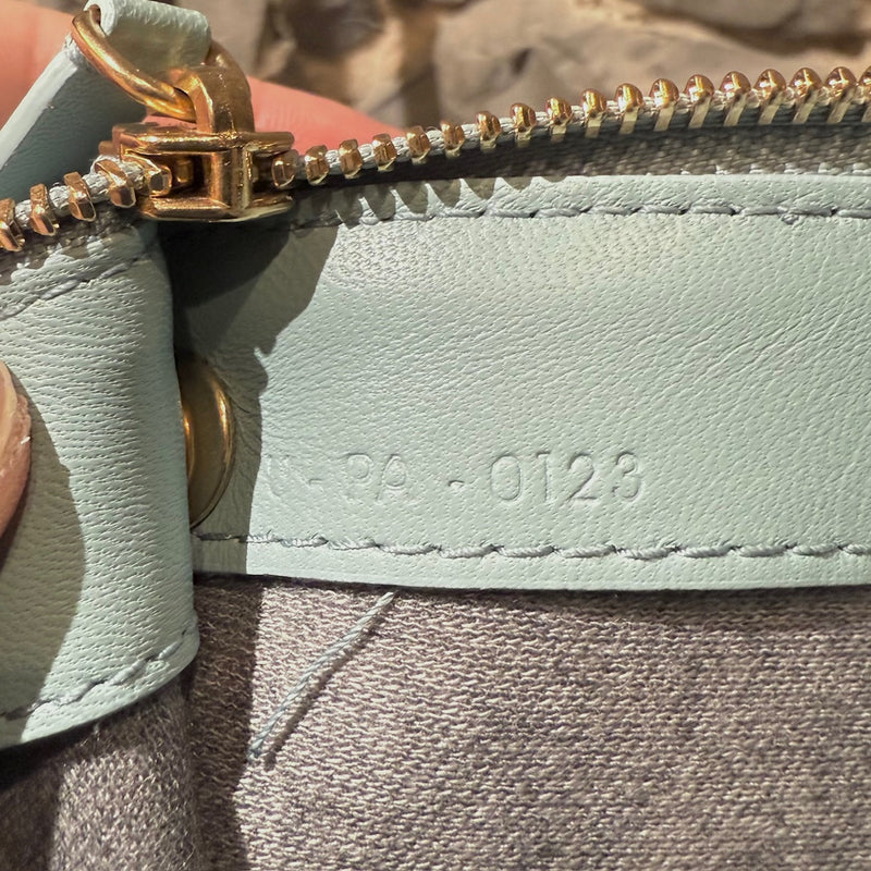 Serial number stamp of Céline Light Blue Small Trio Crossbody Bag