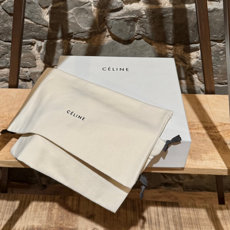 Branded box and dustbag of Céline SS18 Black Leather Chelsea Boots