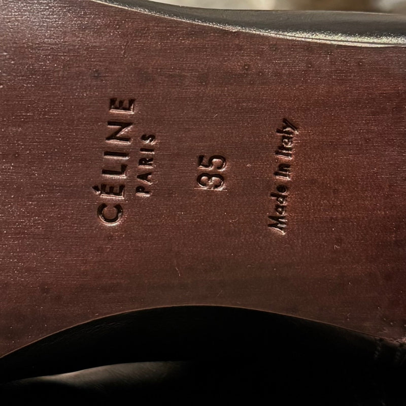 Stamps of Céline SS18 Black Leather Chelsea Boots