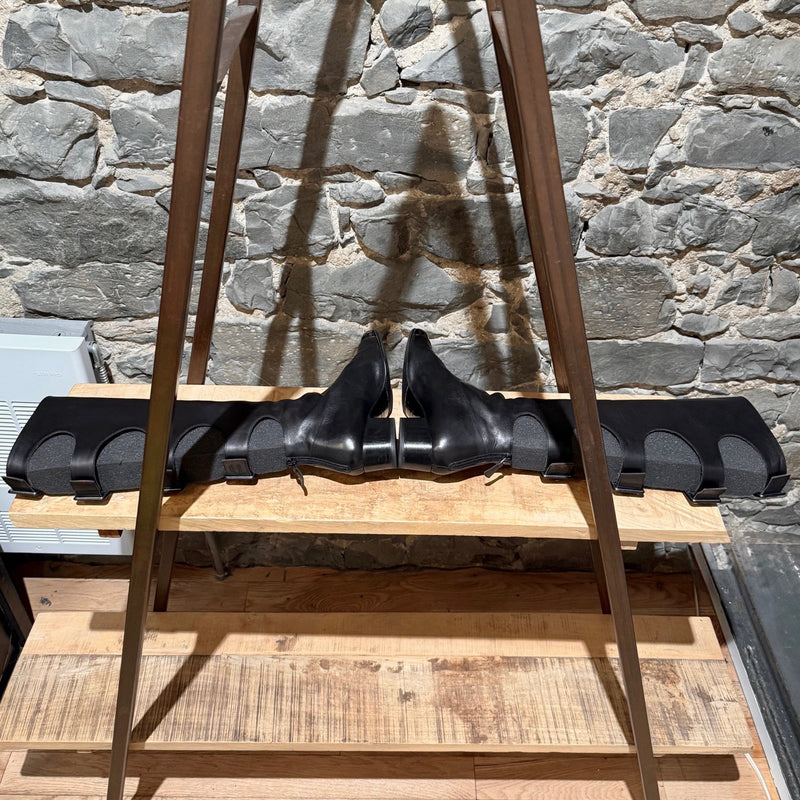 Chanel 2007 Black Cut Out Gladiator Riding Boots