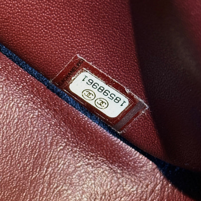 Chanel 2013-2014 Black Lambskin Jumbo Classic Double Flap Bag