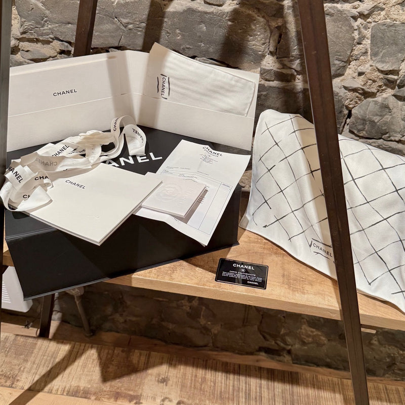 Packaging of Chanel Black Caviar Jumbo GHW Classic Double Flap Bag