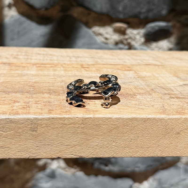 Chanel 2019 Crystal Chain Logo CC Brooch