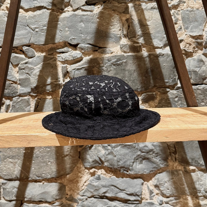 Chanel 2021 Coco Beach Black Lace Hat