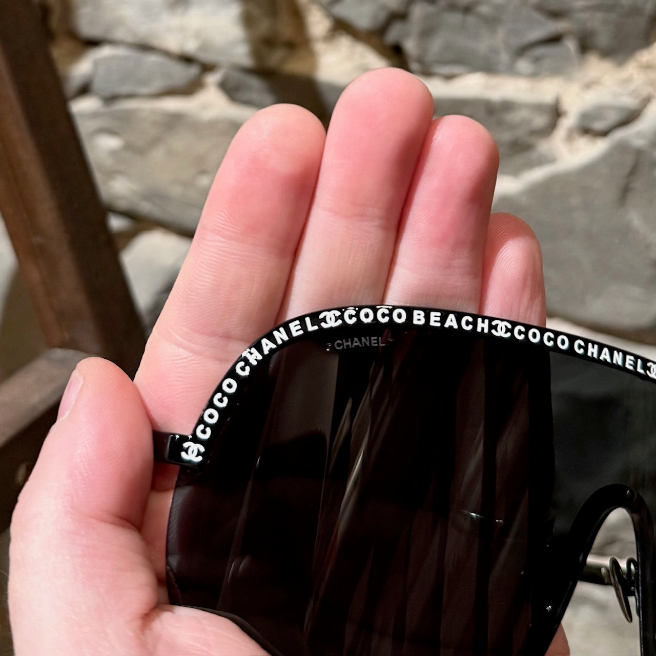 CHANEL COCO ラインストーン サングラス C660/58 CHANEL COCO ライン