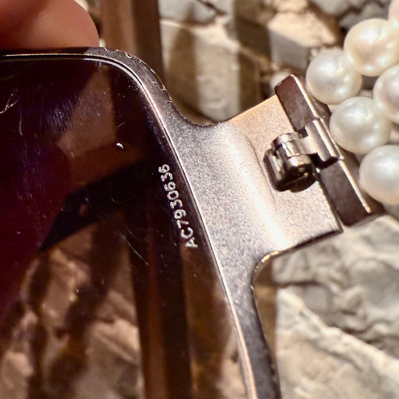 Chanel 4177 Brown Pearl Collection Shield Sunglasses