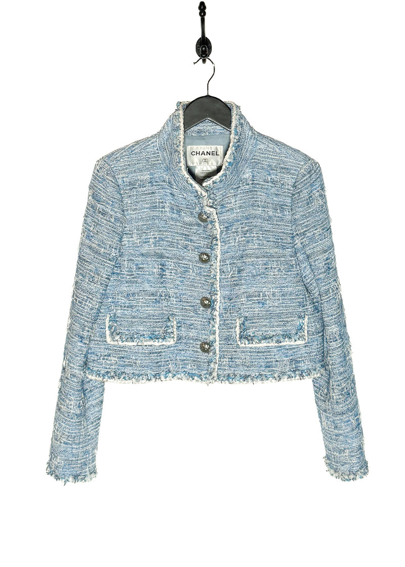 Main photo of Chanel SS15 Blue Fantasy Tweed Short Jacket