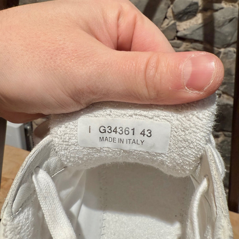 Chanel White Ivory Suede CC Reflective Low-top Sneakers