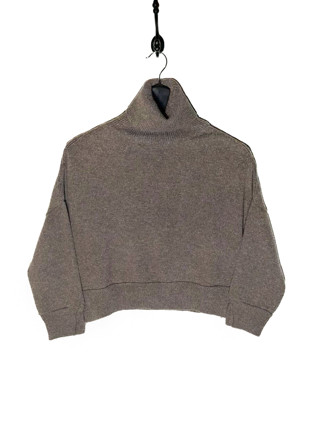 Main photo of Chloé Grey Taupe Cropped Turtleneck Sweater