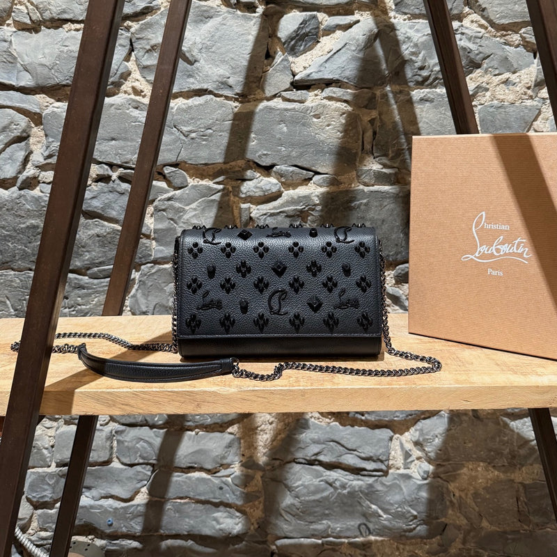 Main photo of Christian Louboutin Black Leather Paloma Shoulder Bag