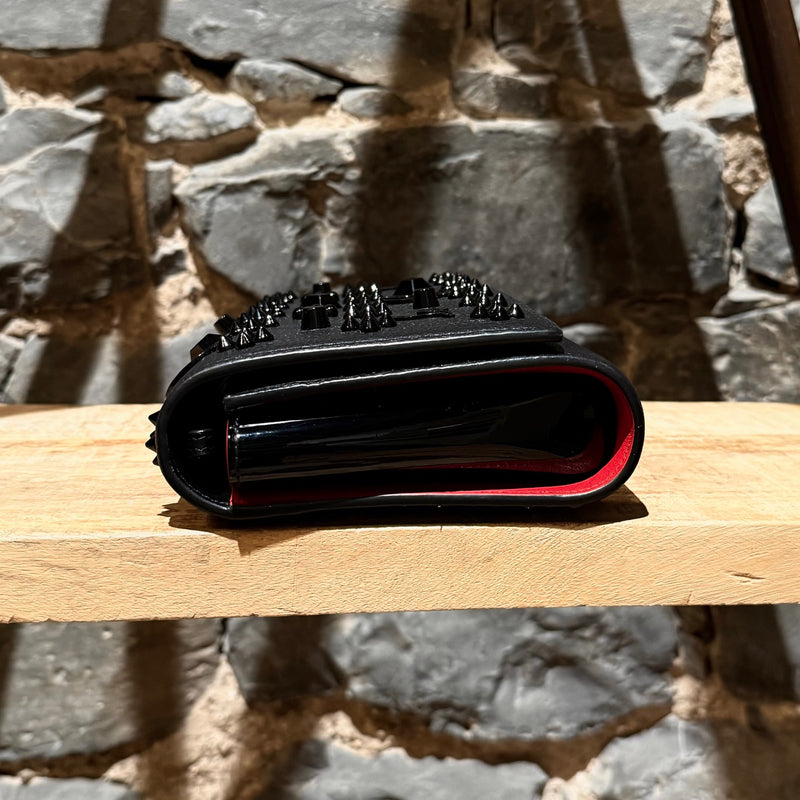 Close-up on Christian Louboutin Black Leather Paloma Shoulder Bag