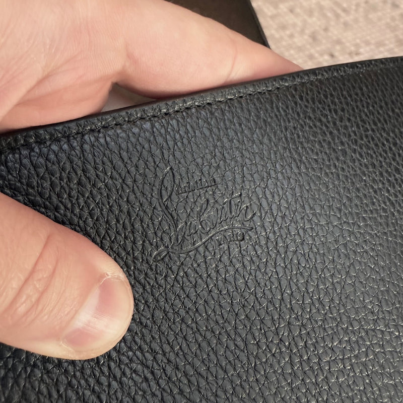 Stamps of Christian Louboutin Black Leather Paloma Shoulder Bag