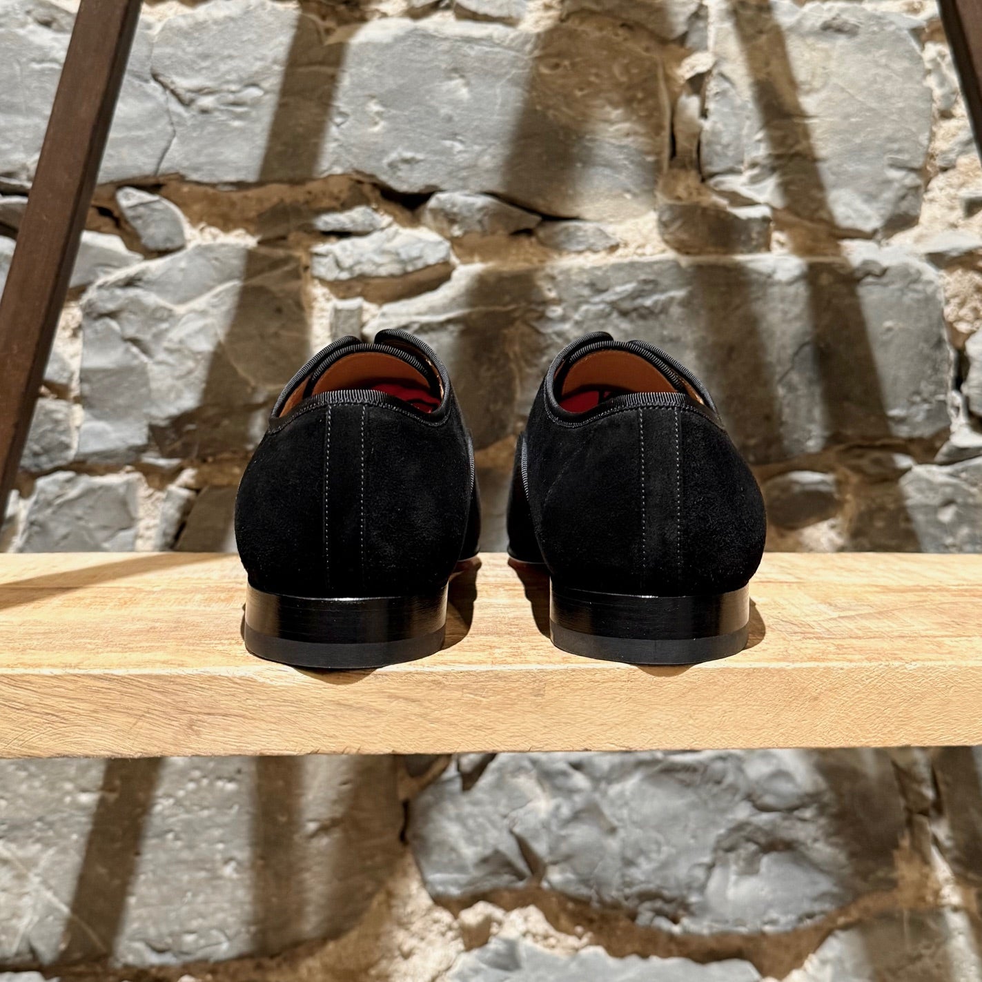 Christian Louboutin Black Suede Alpha Male Oxford Shoes – Boutique