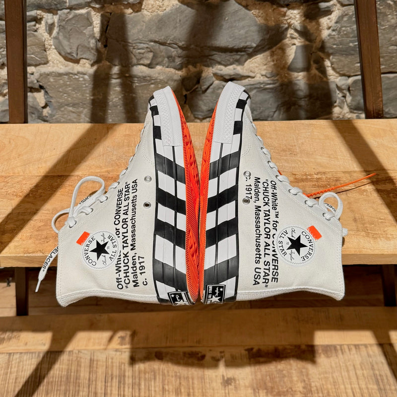 Converse X Off-White Chuck 70 Ivory High-top Sneakers