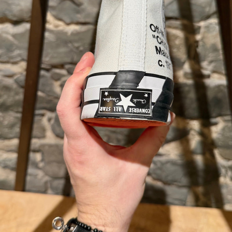 Converse X Off-White Chuck 70 Ivory High-top Sneakers