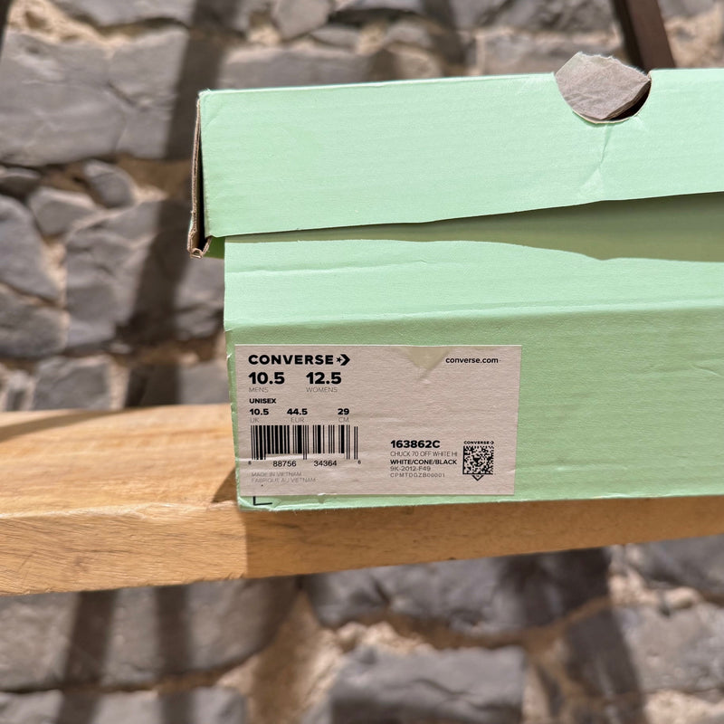 Converse X Off-White Chuck 70 Ivory High-top Sneakers