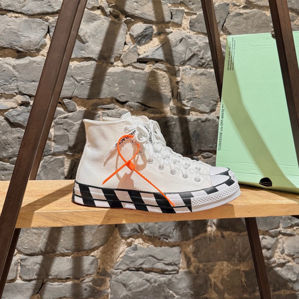 Converse X Off-White Chuck 70 Ivory High-top Sneakers