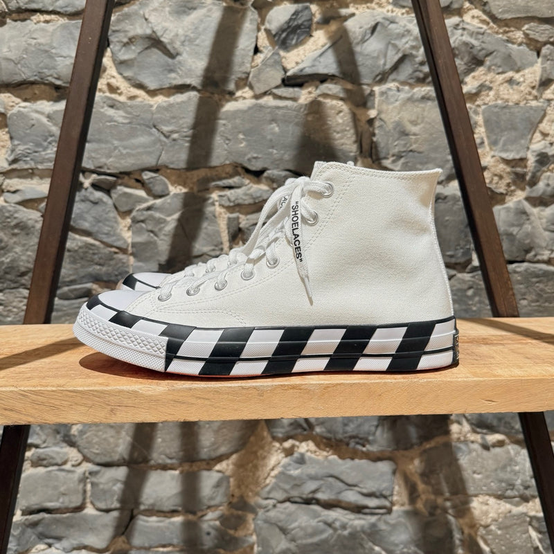 Converse X Off-White Chuck 70 Ivory High-top Sneakers