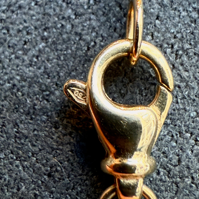 Closure of David Yurman 18k Yellow Gold Diamond 19mm Starbust Pendant Necklace