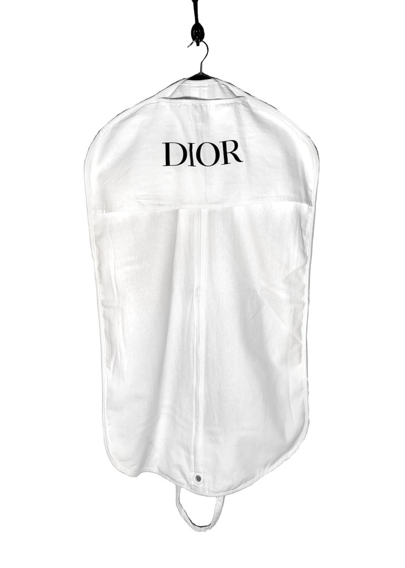 protection bag of Dior 2021 Orange Blue Oblique Satin Silk Short Sleeves Shirt