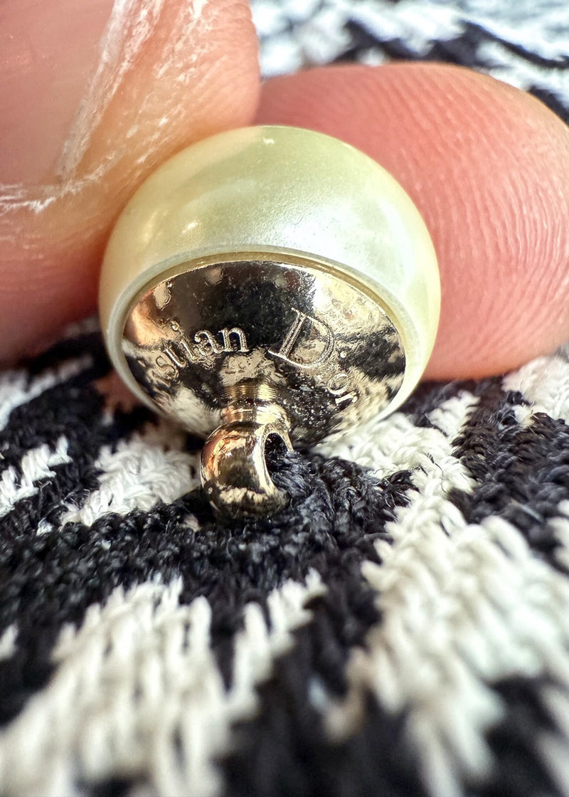 Dior 2023 Black White Houndstooth Pearl Button Jacket