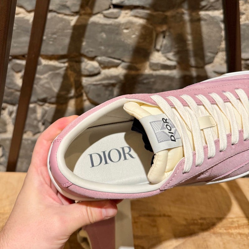 Branded insole of Dior B101 Pink Suede Low-top Sneakers