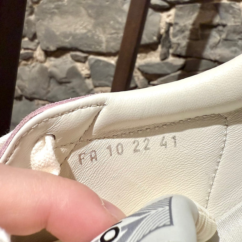 Stamps of Dior B101 Pink Suede Low-top Sneakers