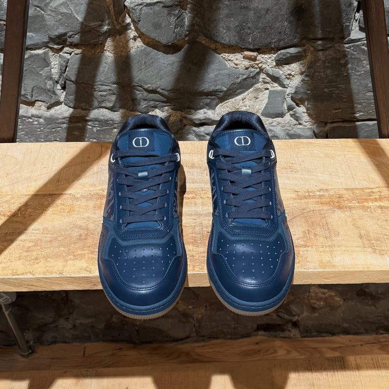 Top view of Dior B27 Blue Galaxy Oblique Low-top Sneakers